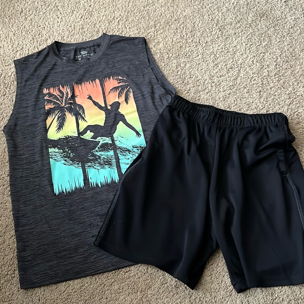 Boys Tek Gear Tank/shorts
